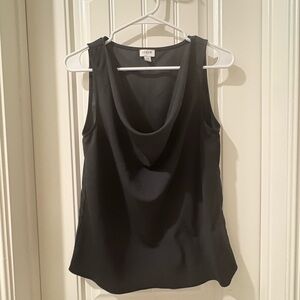 J. Crew Cowl Neck Elegant Black Tank Top
